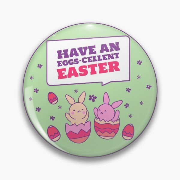 Item preview, Have An Eggs Cellent Easter - Happy Easter Wishes - Rabbit Easter Eggs designed and sold by MoonsmileProd.