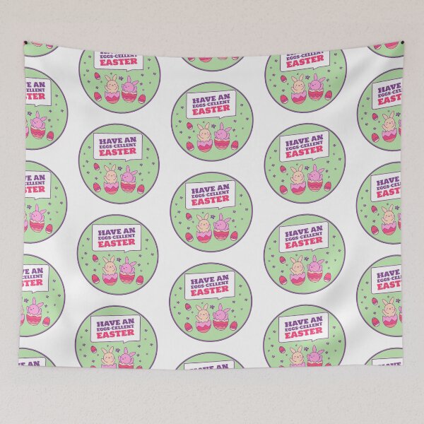 Item preview, Have An Eggs Cellent Easter - Happy Easter Wishes - Rabbit Easter Eggs designed and sold by MoonsmileProd.