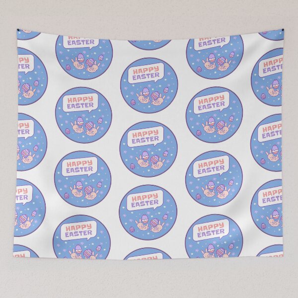 Item preview, Happy Easter - Easter Wishes, Bunny Rabbits, Easter Eggs designed and sold by MoonsmileProd.