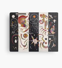Kandinsky - Striped Metal Print