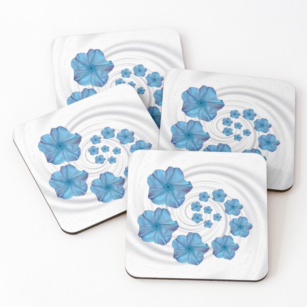 Item preview, Blue Moon Flower White Swirl designed and sold by Roanemermaid.