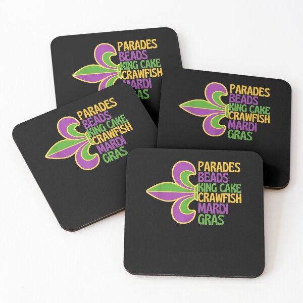 Item preview, Mardi Gras Parades Beads King Cake Fun Mardi Gras designed and sold by aguilaro.