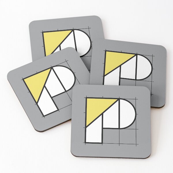 Item preview, P // Perfectionist Alphabet (Pantone Ultimate Gray + Illuminating) designed and sold by fumauk.