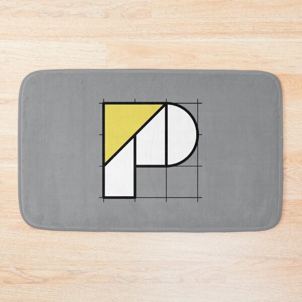 Item preview, P // Perfectionist Alphabet (Pantone Ultimate Gray + Illuminating) designed and sold by fumauk.