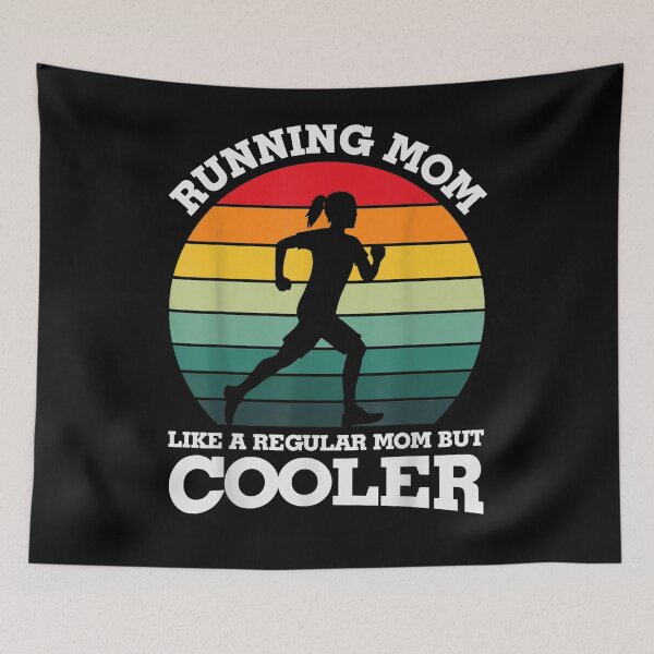 Item preview, Running Mom Like A Regular Mom But Cooler Vintage Retro designed and sold by aguilaro.