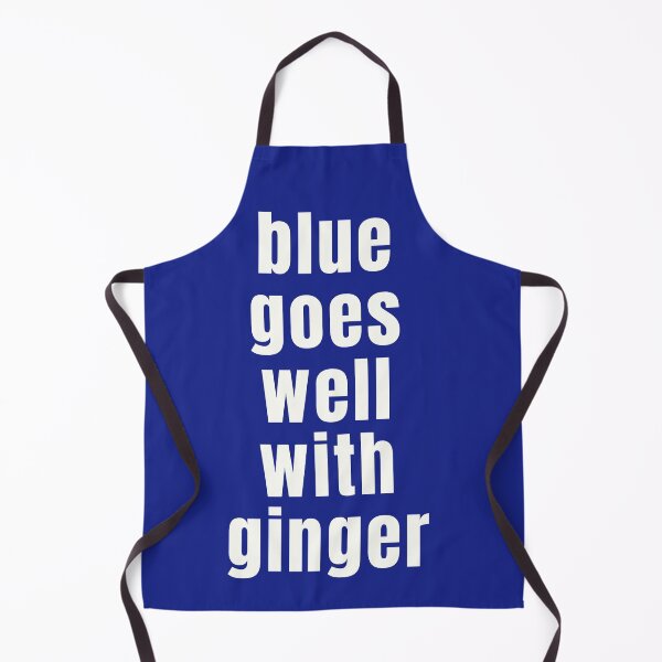 Item preview, Blue goes well with ginger. Redheads rule! Text only design, white lower case text. designed and sold by JellyBeenzz.