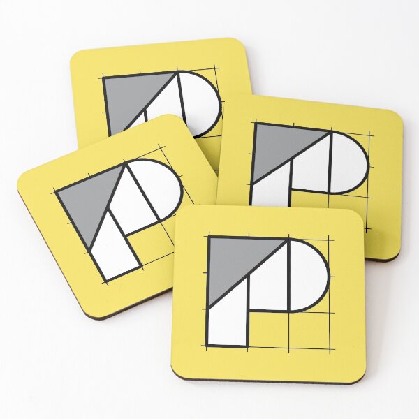 Item preview, P // Perfectionist Alphabet (Pantone Illuminating + Ultimate Gray) designed and sold by fumauk.