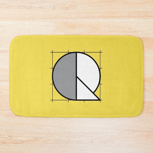 Item preview, Q // Perfectionist Alphabet (Pantone Illuminating + Ultimate Gray) designed and sold by fumauk.