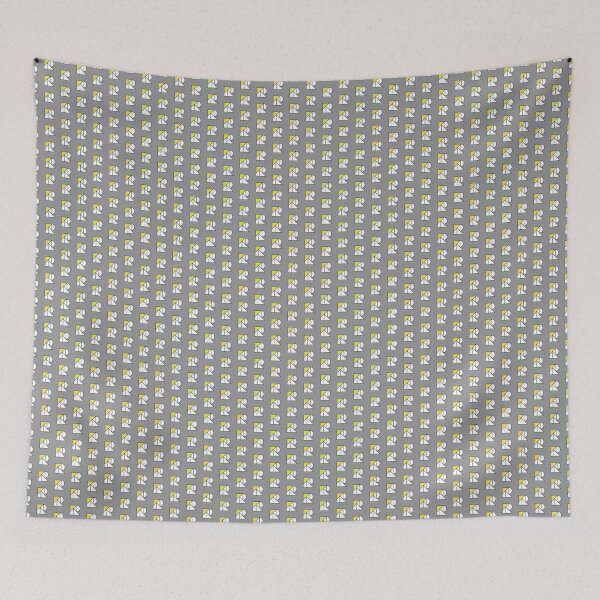 Item preview, R // Perfectionist Alphabet (Pantone Ultimate Gray + Illuminating) designed and sold by fumauk.