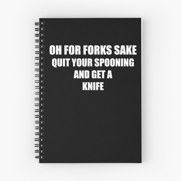 Item preview, fork spoon knife pun designed and sold by MoonsmileProd.