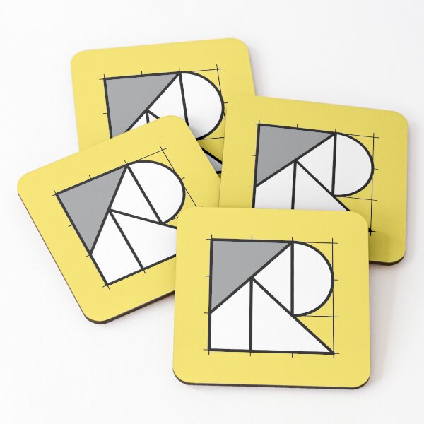 Item preview, R // Perfectionist Alphabet (Pantone Illuminating + Ultimate Gray) designed and sold by fumauk.