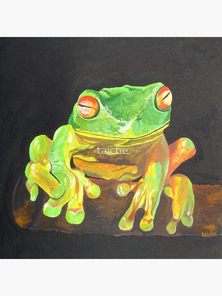 Red Eyed Tree Frog Realistic Artwork | Art Board Print