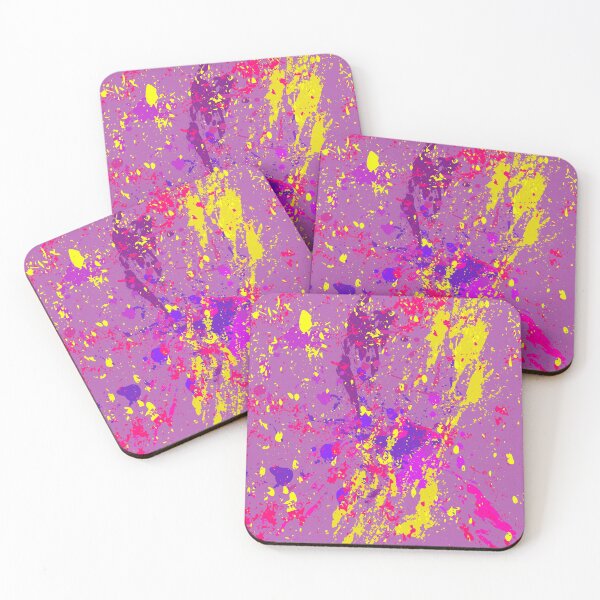 Item preview, pink and yellow abstract expressionist design designed and sold by pauloneill-art.