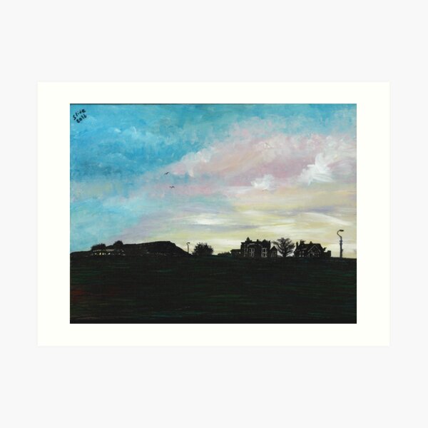 West Hill Cafe at Dusk Art Print