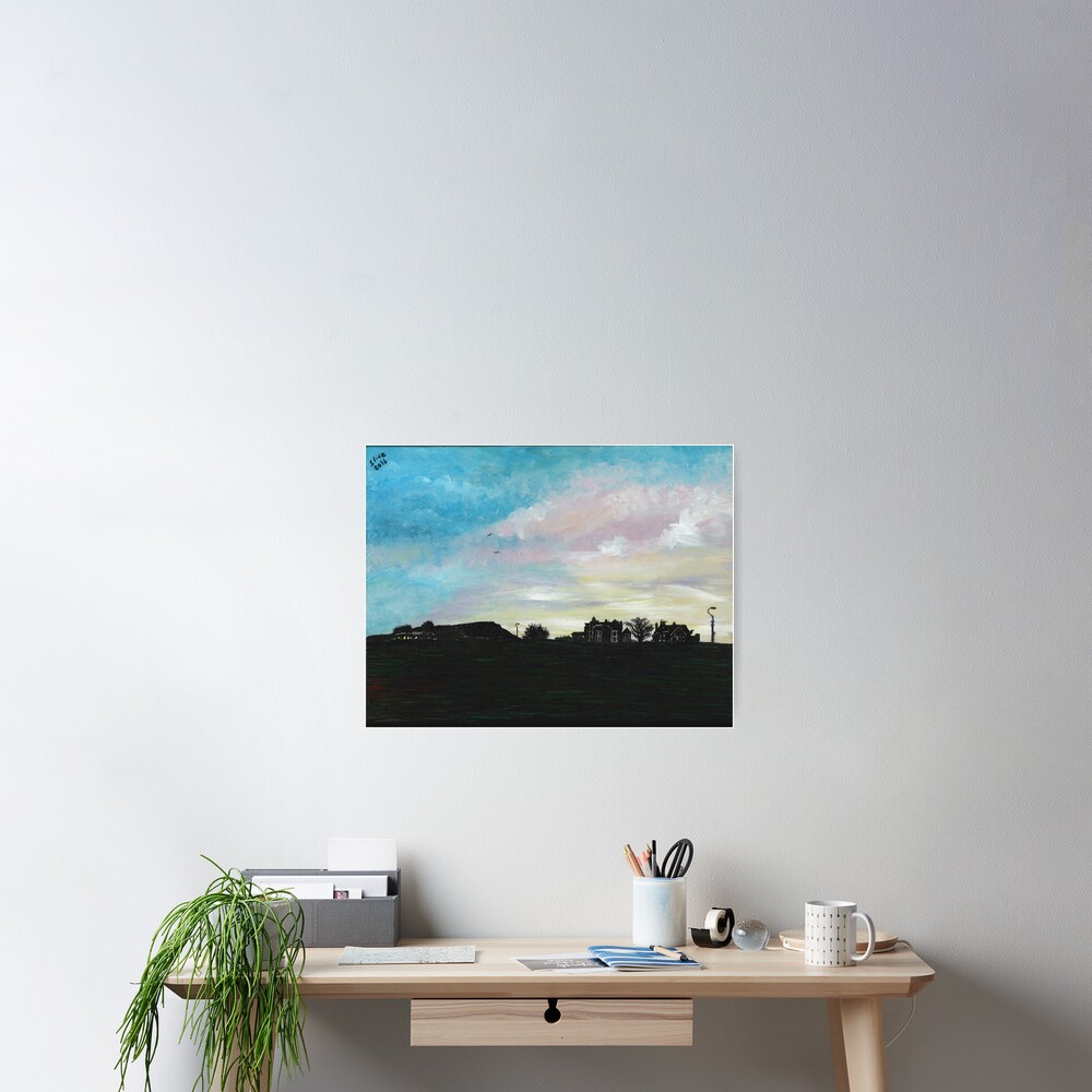 West Hill Cafe at Dusk Poster