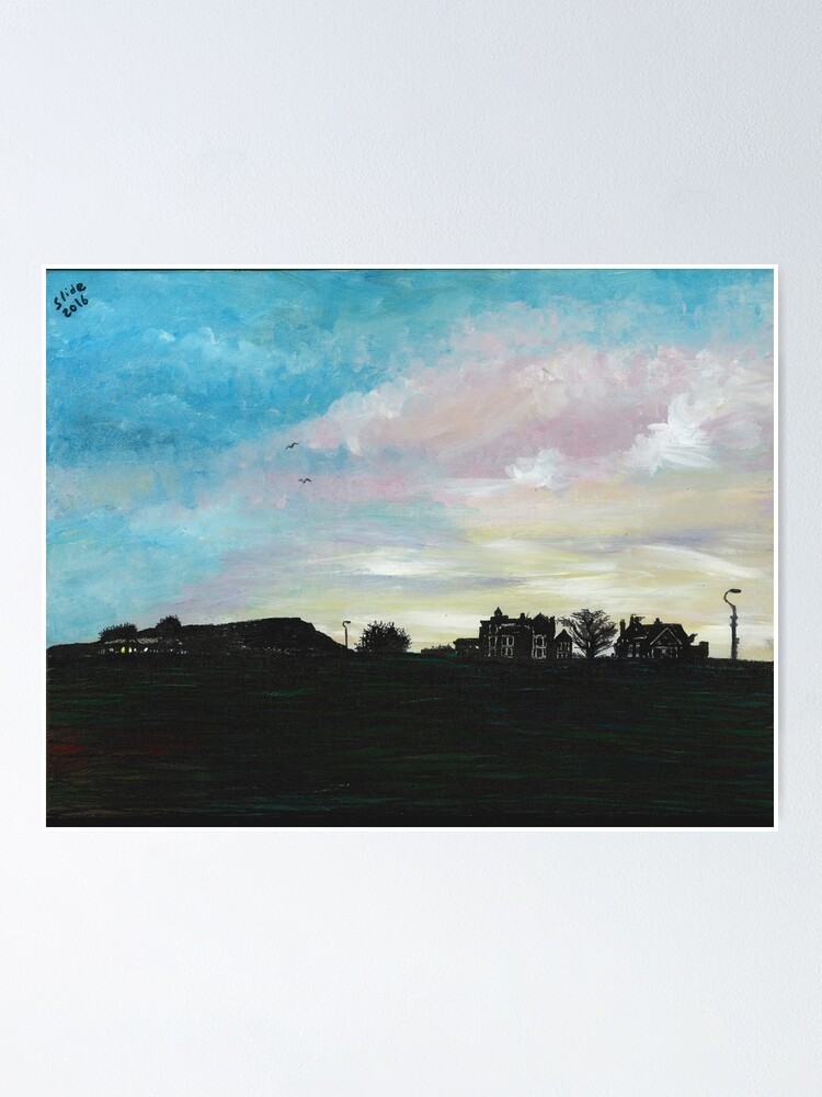 Alternate view of West Hill Cafe at Dusk Poster