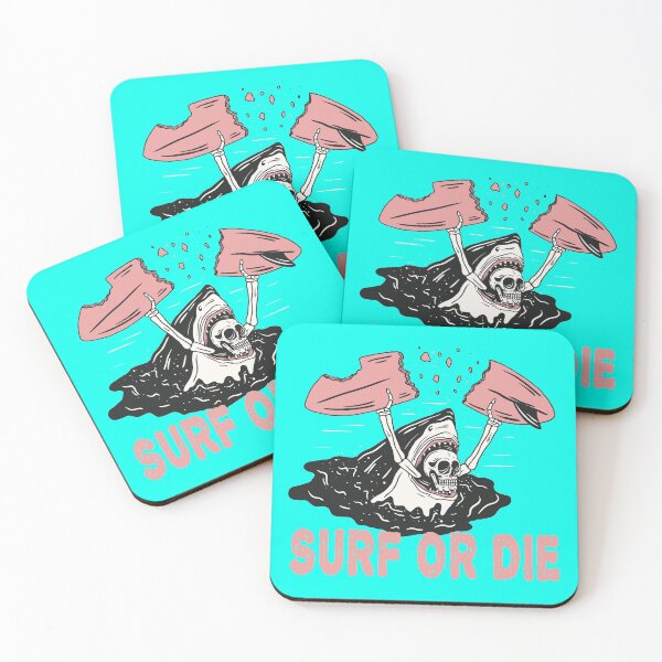Item preview, SURF OR DIE SHARK DESIGN  designed and sold by Picspot.