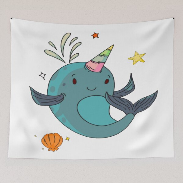 Item preview, Cute Unicorn narwhale stickers designed and sold by Luna-shop16.