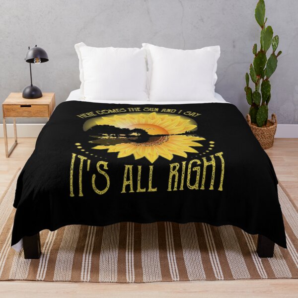 Item preview, Here Comes The Sun And I Say It's Alright Sun Flower Graphic designed and sold by aguilaro.