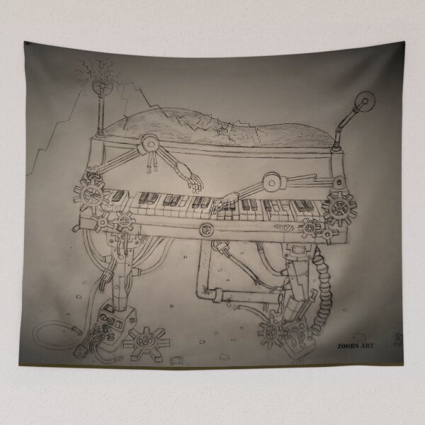 Item preview, The Dark Steampunk Electro-Piano 1900-2 Machine (Broken) Inspired by Scott Joplin's "The Entertainer" designed and sold by GrudleBay.