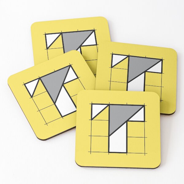 Item preview, T // Perfectionist Alphabet (Pantone Illuminating + Ultimate Gray) designed and sold by fumauk.
