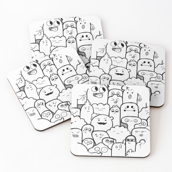 Item preview, Cute kawaii doodle monster print designed and sold by MariiaCreation.