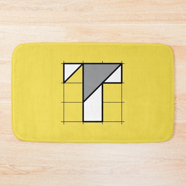 Item preview, T // Perfectionist Alphabet (Pantone Illuminating + Ultimate Gray) designed and sold by fumauk.