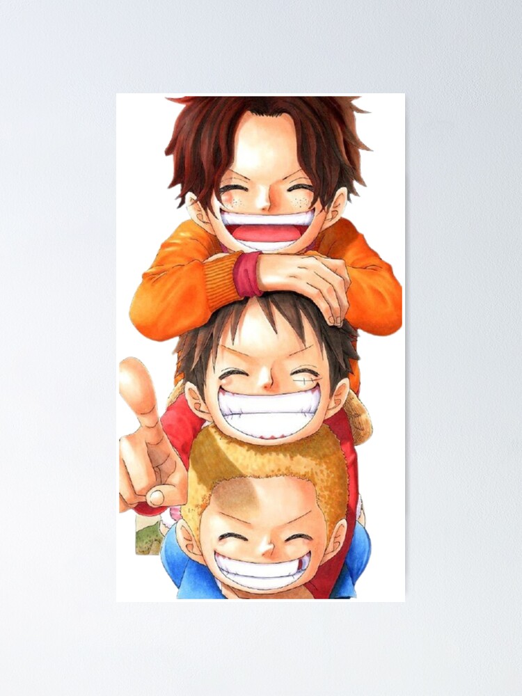 Luffy X Ace X Sabo One Piece Poster By Ibrahim Redbubble