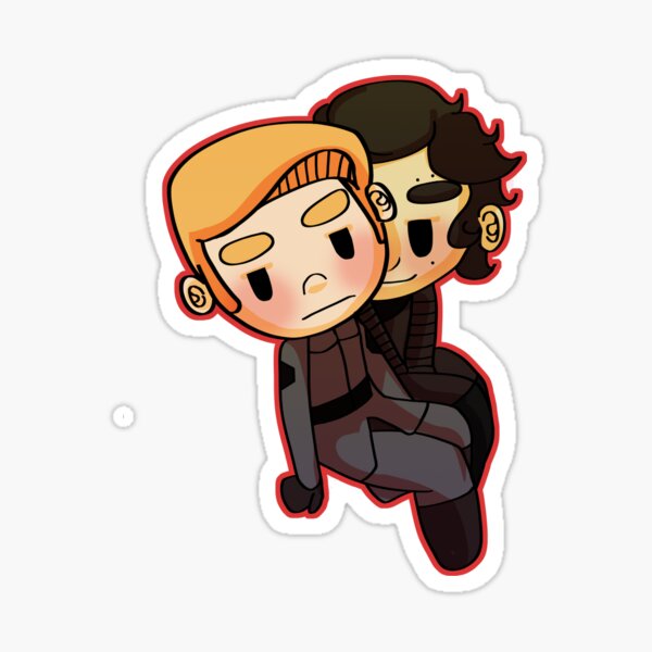 Vista previa del artículo con la obra «Ren y Hux 2», diseñado y vendido por AshPatch.