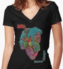 Love - Forever Changes + Logo Women's Fitted V-Neck T-Shirt