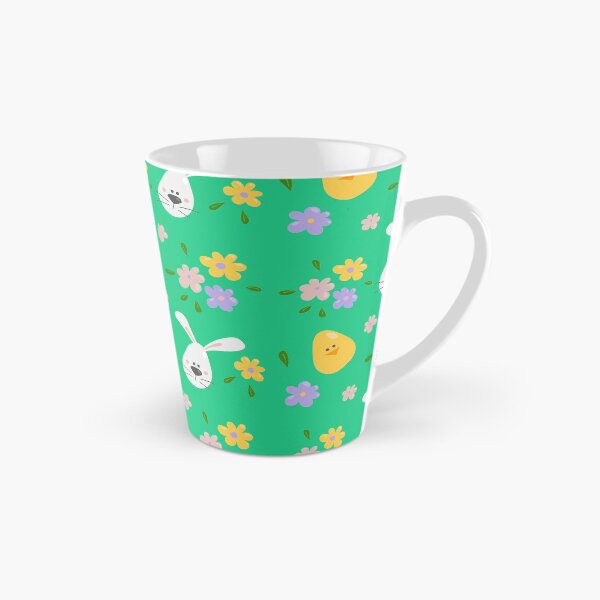 Item preview, Easter chicken and bunny pattern GREEN designed and sold by MarcinkuGreta.