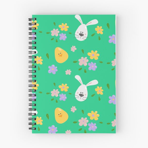 Item preview, Easter chicken and bunny pattern GREEN designed and sold by MarcinkuGreta.