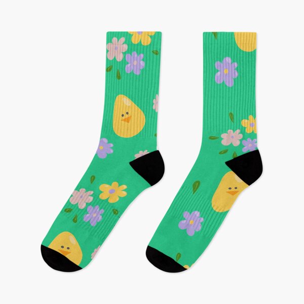 Item preview, Easter chicken and bunny pattern GREEN designed and sold by MarcinkuGreta.