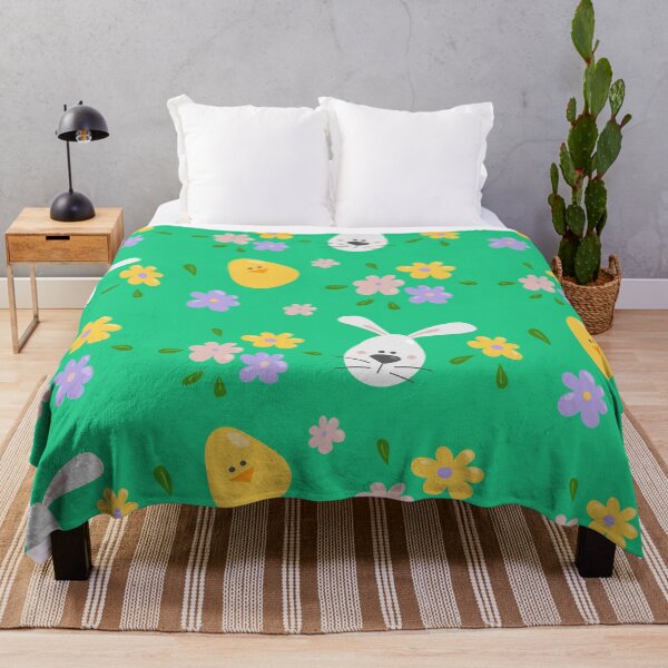Item preview, Easter chicken and bunny pattern GREEN designed and sold by MarcinkuGreta.