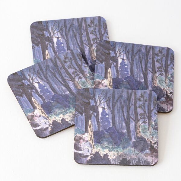 Item preview, Searching in the night forest. Rescuers are working. Watercolor illustration designed and sold by AnVylfant.