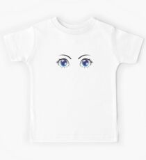 Cute Stylized Eyes female Kids Tee