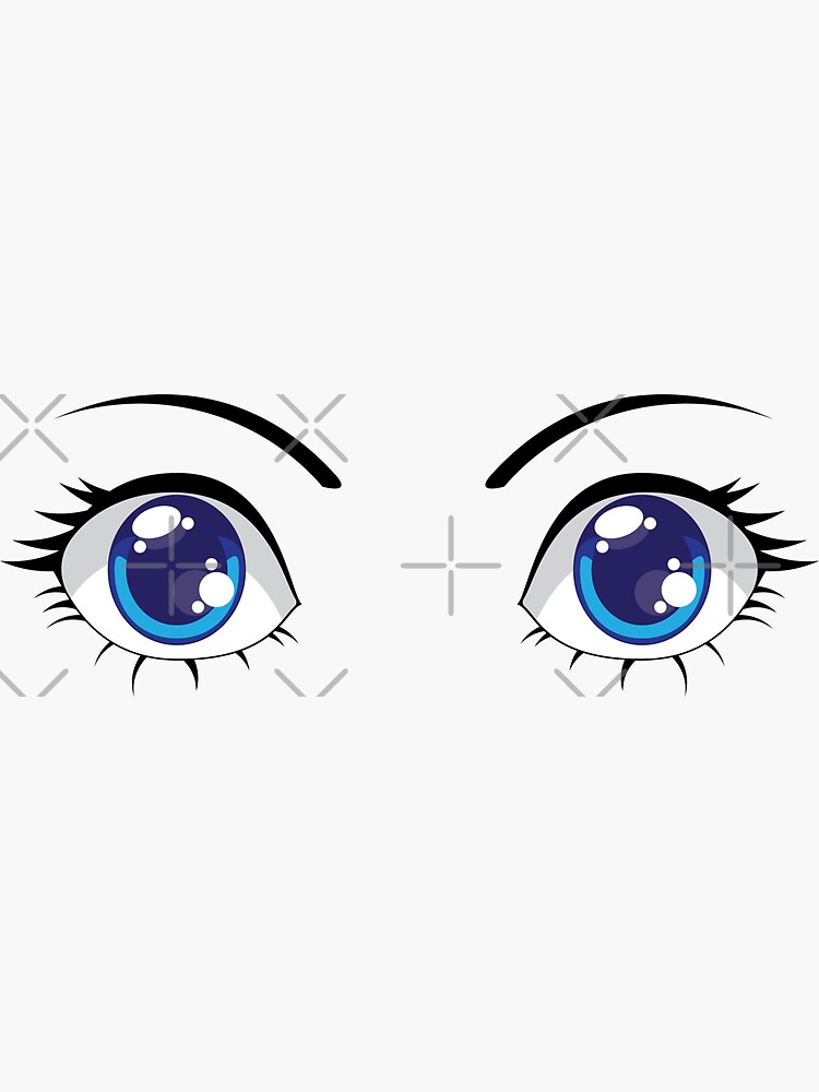 Drawing Stylized Eyes Anime Eye Design Stock Illustration