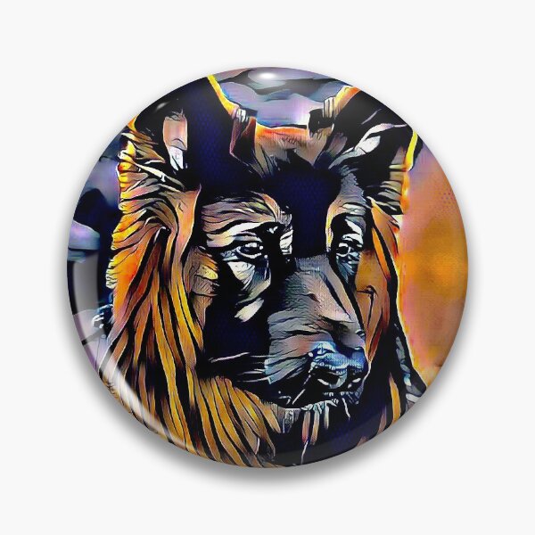Item preview, Beautiful abstract image of our longhair German Shepherd  designed and sold by CreatedForYou.