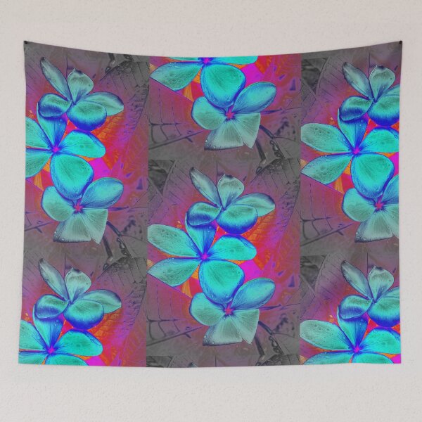 Item preview, FRANGIPANI FANTASY IN BLUE  designed and sold by Opalbluerose.