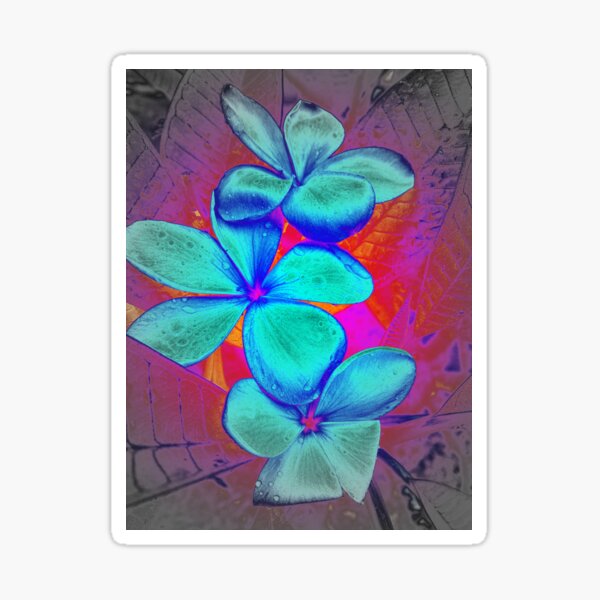 Item preview, FRANGIPANI FANTASY IN BLUE  designed and sold by Opalbluerose.