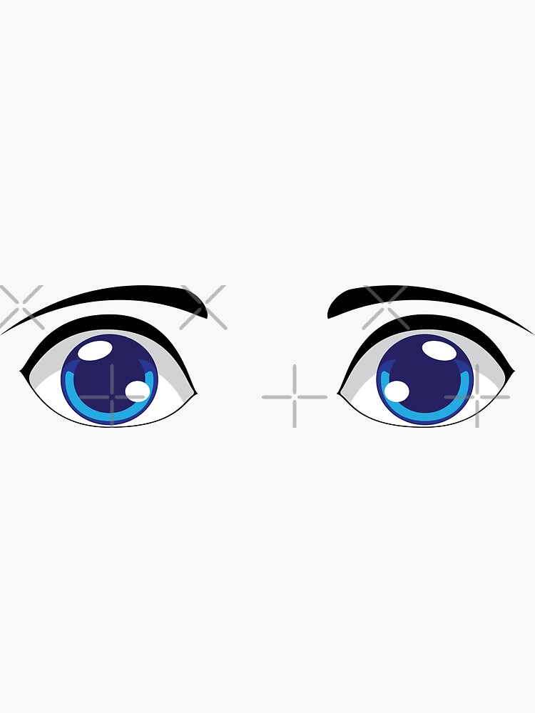 Colorful Male Eyes Sticker for Sale by AnnArtshock
