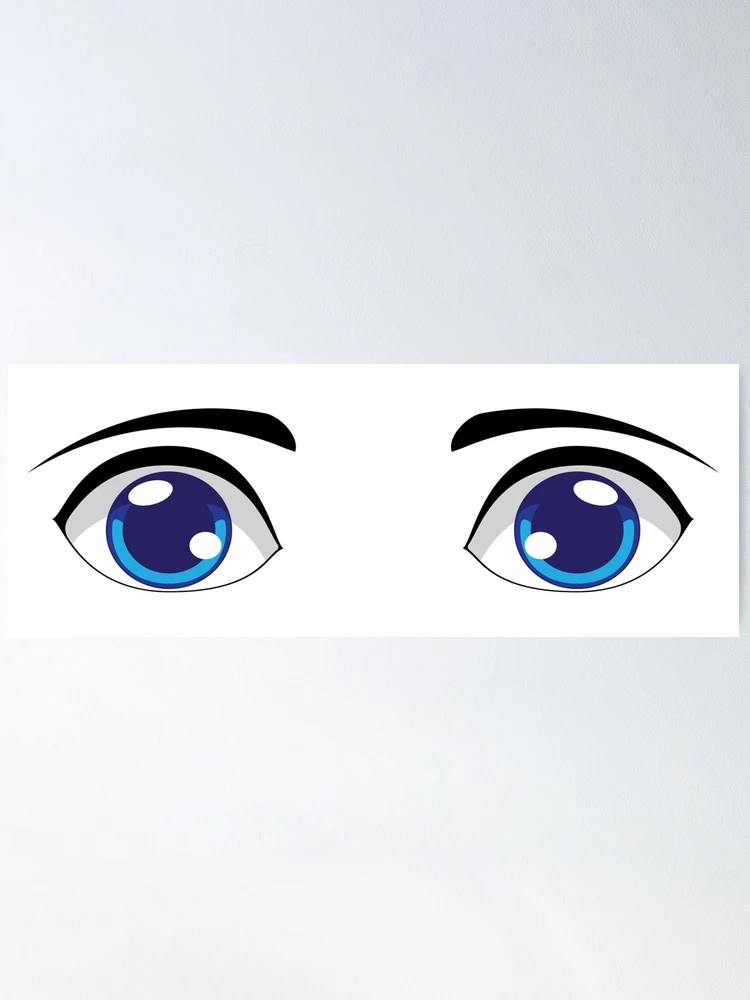 Anime male eyes stock vector. Illustration of blue, eyesight - 33984003