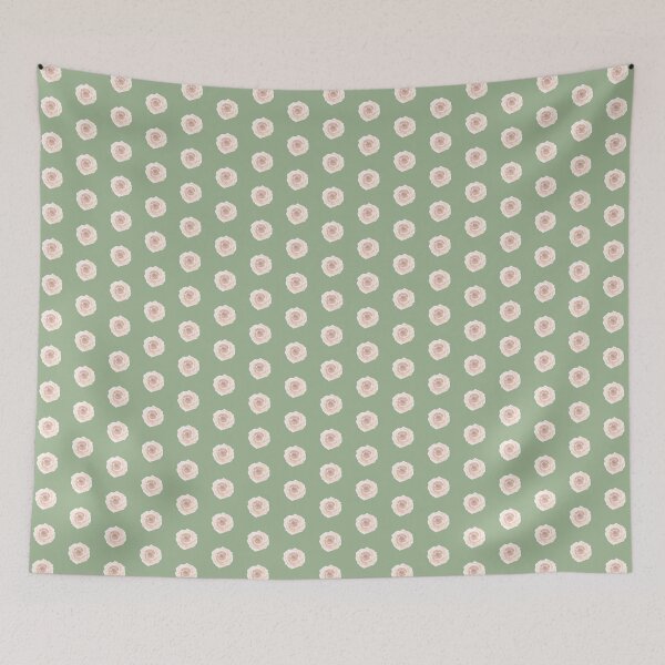 Item preview, Light pink rose on sage green designed and sold by Ninaeva.