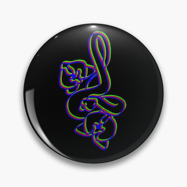 Item preview, Psychedelic neon infinity snake with orchids designed and sold by zherra.