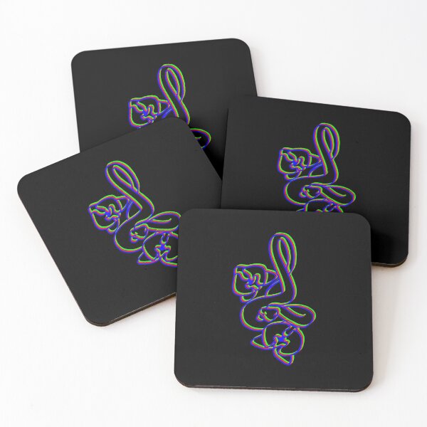 Item preview, Psychedelic neon infinity snake with orchids designed and sold by zherra.