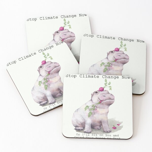 Item preview, Stop Climate Change Hippo designed and sold by magnetarball.