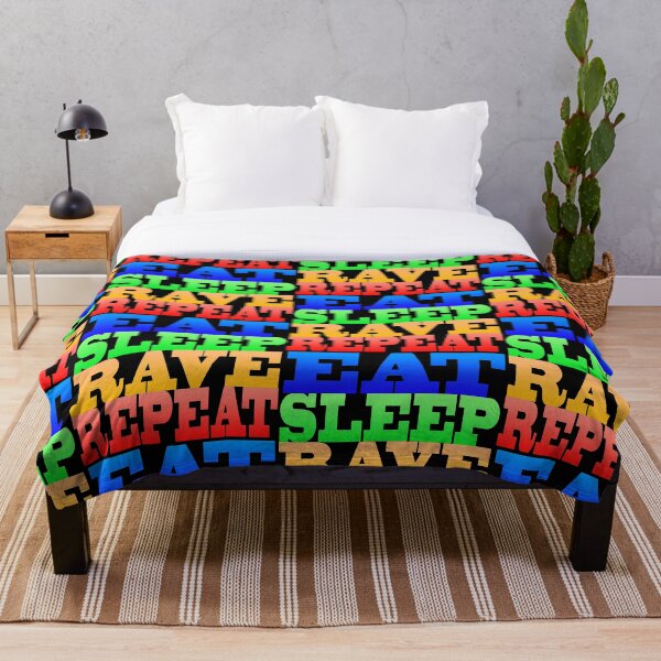 Item preview, EAT SLEEP RAVE REPEAT! designed and sold by titanosdesign.