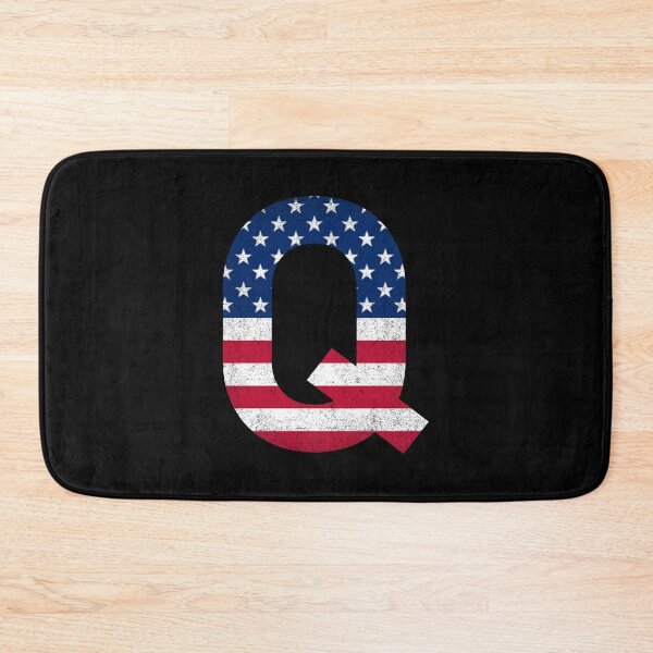 Item preview, Vintage Letter Q Capital Alphabet American Flag Q Gift designed and sold by Shariss.