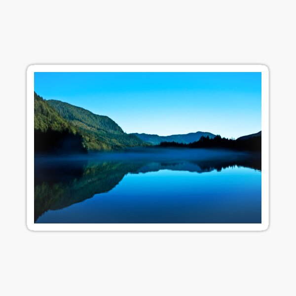 Gorilla Creek in the mist Sticker