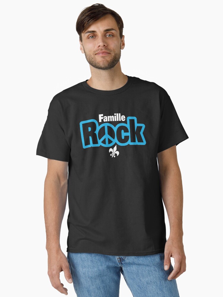 Aperçu 1 sur 7. T-shirt classique avec l'œuvre Famille Rock Logo Boutique créée et vendue par Ggiguere9.